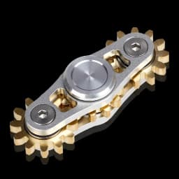 New Gear Linkage Metal Fidget Spinner Copper EDC Hand Spinner Anti Stress Finger Game Fingertip Gyro Toys for Adult Gifts