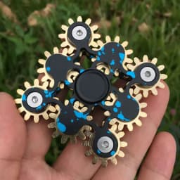 New Gear Linkage Metal Fidget Spinner Copper EDC Hand Spinner Anti Stress Finger Game Fingertip Gyro Toys for Adult Gifts