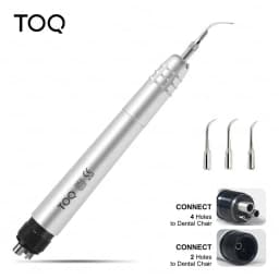 Dental Ultrasonic Air Scaler with 3 Tips Tooth Calculus Remover Cleaning Tool Handpiece Whiten Tooth Cleaner Dentist Lab