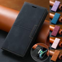Wallet Card Slot Magnetic Flip Leather Case For Samsung Galaxy S25 Edge S24 Ultra S23 Plus S22 S21 S20 FE Note 20 10 Lite 9 8