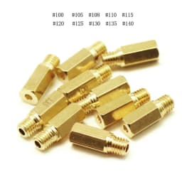 ZSDTRP 10pcs Motorcycle Carburetor M5 Main Jets Slow Pilot Jets For Keihin PWK BD CRS FCR PD PE PJ PWM Carb Parts