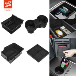 YZ For Tesla Model 3 Model Y 2021-2023 Center Console Organizer Car Tesla Car Armrest Hidden Storage Box Interior Accessories