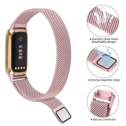 For Fitbit Luxe Band Sport Strap Metal Magnetic Smart Watchband Wristband Band For Fitbit Luxe Strap Bracelet Replacement