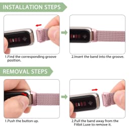 For Fitbit Luxe Band Sport Strap Metal Magnetic Smart Watchband Wristband Band For Fitbit Luxe Strap Bracelet Replacement