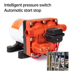 SEAFLO 42 Series Diaphragm Water Pump 3.0GPM 55PSI 12 Volts Electric Yacht Boat Marine RV Caravan High Pressure Supply 4 Chamber