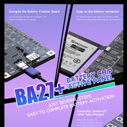 MECHANIC BA27 Battery Activation Detection Board Battery Fast Charge For Xiaomi iPhone 6-16 Pro Max Android One-click Activation