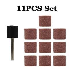 Sanding Drums Kit Sanding Band 1/2 1/4 Inch Sand Mandrels 80/120/180Grit Fit for Dremel Nail Drill Rotary Abrasive Tools
