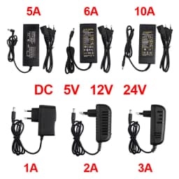Power Supply Adapter DC 5V 12V 24V Lighting Transformer 1A 2A 3A 5A 6A 8A 10A AC100V-240V Converter Charger For LED Strip CCTV