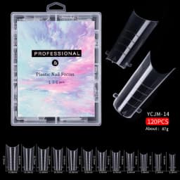 120/100/60 Pcs Nail Forms For UV Gel Quick Building Extension Top Molds Dual Forms Acrylic Nail Art Tips Nails Accessories Tools