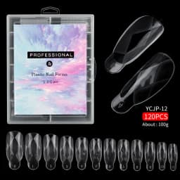 120/100/60 Pcs Nail Forms For UV Gel Quick Building Extension Top Molds Dual Forms Acrylic Nail Art Tips Nails Accessories Tools