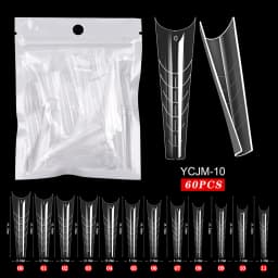 120/100/60 Pcs Nail Forms For UV Gel Quick Building Extension Top Molds Dual Forms Acrylic Nail Art Tips Nails Accessories Tools