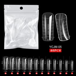 120/100/60 Pcs Nail Forms For UV Gel Quick Building Extension Top Molds Dual Forms Acrylic Nail Art Tips Nails Accessories Tools