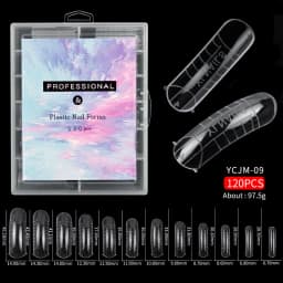 120/100/60 Pcs Nail Forms For UV Gel Quick Building Extension Top Molds Dual Forms Acrylic Nail Art Tips Nails Accessories Tools