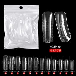 120/100/60 Pcs Nail Forms For UV Gel Quick Building Extension Top Molds Dual Forms Acrylic Nail Art Tips Nails Accessories Tools