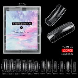 120/100/60 Pcs Nail Forms For UV Gel Quick Building Extension Top Molds Dual Forms Acrylic Nail Art Tips Nails Accessories Tools