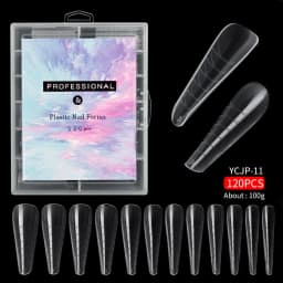 120/100/60 Pcs Nail Forms For UV Gel Quick Building Extension Top Molds Dual Forms Acrylic Nail Art Tips Nails Accessories Tools