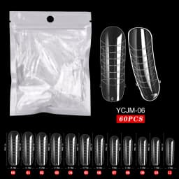 120/100/60 Pcs Nail Forms For UV Gel Quick Building Extension Top Molds Dual Forms Acrylic Nail Art Tips Nails Accessories Tools