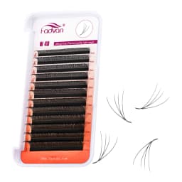 FADVAN 4D W Shape Eyelash Extension 4D Premade Volume Fans W Style False Eyelashes Natural Makeup Tools