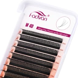 FADVAN 4D W Shape Eyelash Extension 4D Premade Volume Fans W Style False Eyelashes Natural Makeup Tools