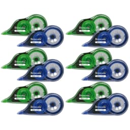 Bismark - Tipex White Correction Tape, 5 mm X 12 Meters, Correction Tape Set Ideal for School Supplies and Office Stationery, Useful for Erasing and Writing Immediately with High Coverage