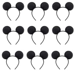 12PCS WholesaleWomen Girl Mouse Ears Headbands Hair Hoop Party Cosplay Bows Hairband Headwear Fashion Hair Accessories