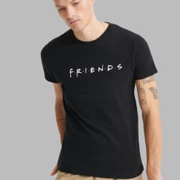 Men's T-Shirts Summer O-Neck Short-Sleeve Shirt Friends Element Print Top Casual Loose Street Clothing Streetwear 2024 fashion