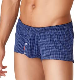 SEOBEAN Plaid Boxers Men's Underwear Boxer Shorts Home Lounge Arrow Panties Shorts Male Underpants Breathable Men Sleep Bottoms