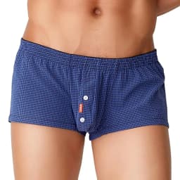 SEOBEAN Plaid Boxers Men's Underwear Boxer Shorts Home Lounge Arrow Panties Shorts Male Underpants Breathable Men Sleep Bottoms