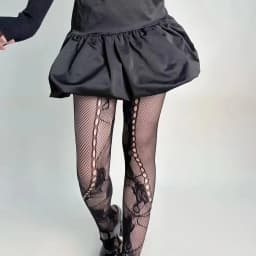 Lolita Cosplay Girls Long Fishnet Body Stockings Fish Net Pantyhose Mesh Nylon Tights Sexy Women Skin Thigh High Waist Hosiery