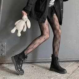Lolita Cosplay Girls Long Fishnet Body Stockings Fish Net Pantyhose Mesh Nylon Tights Sexy Women Skin Thigh High Waist Hosiery