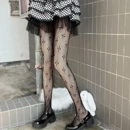 Lolita Cosplay Girls Long Fishnet Body Stockings Fish Net Pantyhose Mesh Nylon Tights Sexy Women Skin Thigh High Waist Hosiery