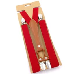 New Fashion Suspenders Men Women Adult Leather Trimmed End Y Back Adjustable Elastic Trouser Braces Strap Belt Wedding Party