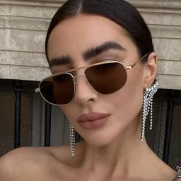 Classic Metal Sunglasses Men 2025 Luxury Brand Design Trendy Square Sun Glasses Shades For Women UV400 Goggles