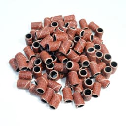 100/50/25pcs Nail Sanding Ring Bands Electric Manicure Nail Drill Bits 80/120/180 Grit Gel Nail Polish Removal Pedicure Tool