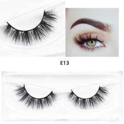 E11 Mink Lash Fluffy Wispy Eyelashes Vegan Cruelty-Free 3D Mink Lashes Cross Eyelash Extension Lashes Mink False Eyelash Makeup