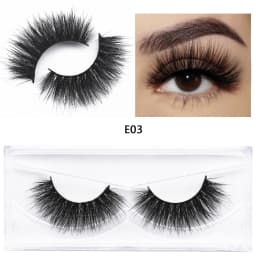E11 Mink Lash Fluffy Wispy Eyelashes Vegan Cruelty-Free 3D Mink Lashes Cross Eyelash Extension Lashes Mink False Eyelash Makeup