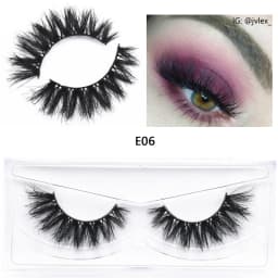 E11 Mink Lash Fluffy Wispy Eyelashes Vegan Cruelty-Free 3D Mink Lashes Cross Eyelash Extension Lashes Mink False Eyelash Makeup