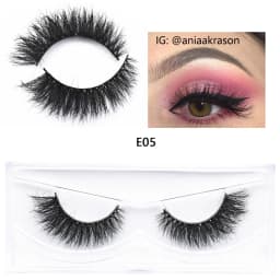 E11 Mink Lash Fluffy Wispy Eyelashes Vegan Cruelty-Free 3D Mink Lashes Cross Eyelash Extension Lashes Mink False Eyelash Makeup
