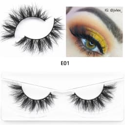 E11 Mink Lash Fluffy Wispy Eyelashes Vegan Cruelty-Free 3D Mink Lashes Cross Eyelash Extension Lashes Mink False Eyelash Makeup