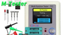 LCR TC1 1.8" TFT LCD Display Multi-meter Transistor Tester Diode Triode Capacitor Resistor Test Meter MOSFET NPN PNP Triac MOS