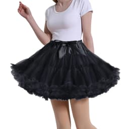 Women's Petticoat Skirt Adult Puffy Tutu Skirt Layered Ballet Tulle Pettiskirts Dress Costume Underskirt Length 16 inches.