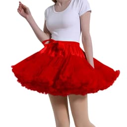 Women's Petticoat Skirt Adult Puffy Tutu Skirt Layered Ballet Tulle Pettiskirts Dress Costume Underskirt Length 16 inches.