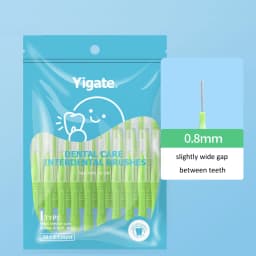 32Pcs 0.4-1.0mm Dental Slim Soft Interdental Brush Tooth Oral Hygiene Care Teeth Orthodontic Interdental Brush Tooth Cleaning
