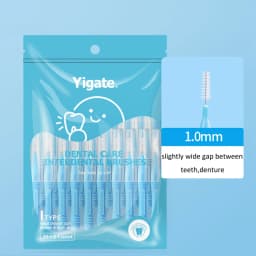32Pcs 0.4-1.0mm Dental Slim Soft Interdental Brush Tooth Oral Hygiene Care Teeth Orthodontic Interdental Brush Tooth Cleaning