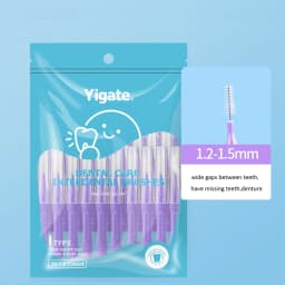 32Pcs 0.4-1.0mm Dental Slim Soft Interdental Brush Tooth Oral Hygiene Care Teeth Orthodontic Interdental Brush Tooth Cleaning
