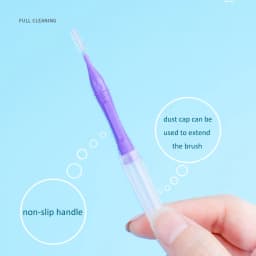 32Pcs 0.4-1.0mm Dental Slim Soft Interdental Brush Tooth Oral Hygiene Care Teeth Orthodontic Interdental Brush Tooth Cleaning