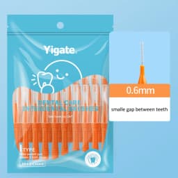 32Pcs 0.4-1.0mm Dental Slim Soft Interdental Brush Tooth Oral Hygiene Care Teeth Orthodontic Interdental Brush Tooth Cleaning