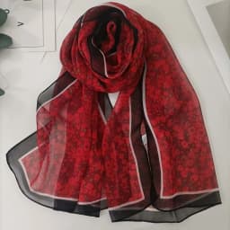 Green Grass Women Elegant Chiffon Georgette Bandana Scarf Summer Beach Sunscreen Thin Hijab