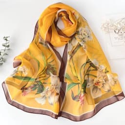 Green Grass Women Elegant Chiffon Georgette Bandana Scarf Summer Beach Sunscreen Thin Hijab
