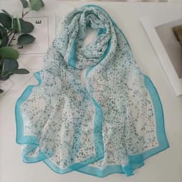 Green Grass Women Elegant Chiffon Georgette Bandana Scarf Summer Beach Sunscreen Thin Hijab